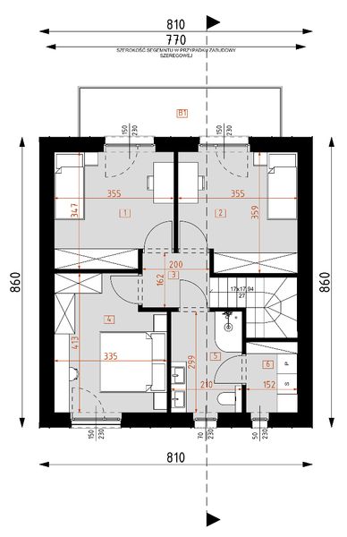 Piętro 1 projektu D350