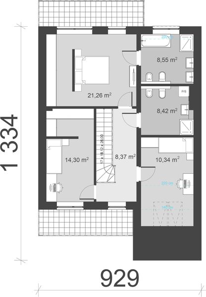 Poddasze projektu uA364v1