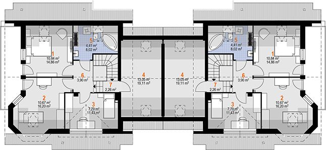 Poddasze projektu Majka Duolit (1882)