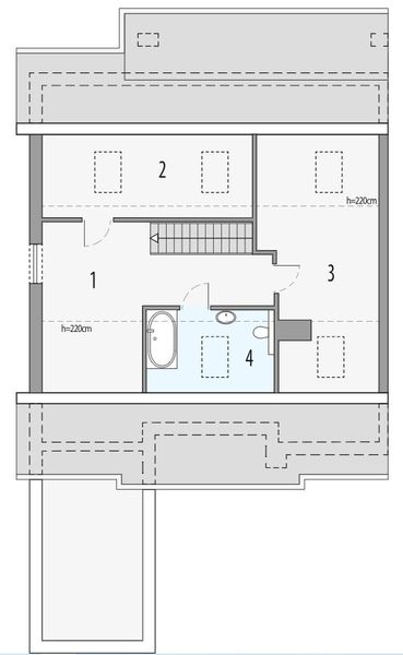 Poddasze projektu Małgosia EE - segment lewy