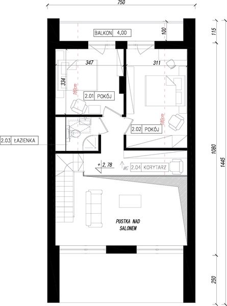 Poddasze projektu Rut