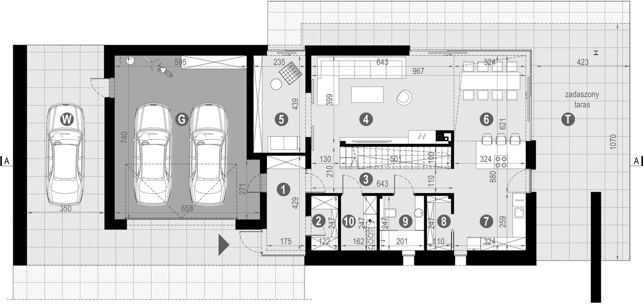 Parter projektu HomeKoncept 113 wariant 01