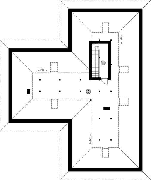 Poddasze projektu Parterowy 7