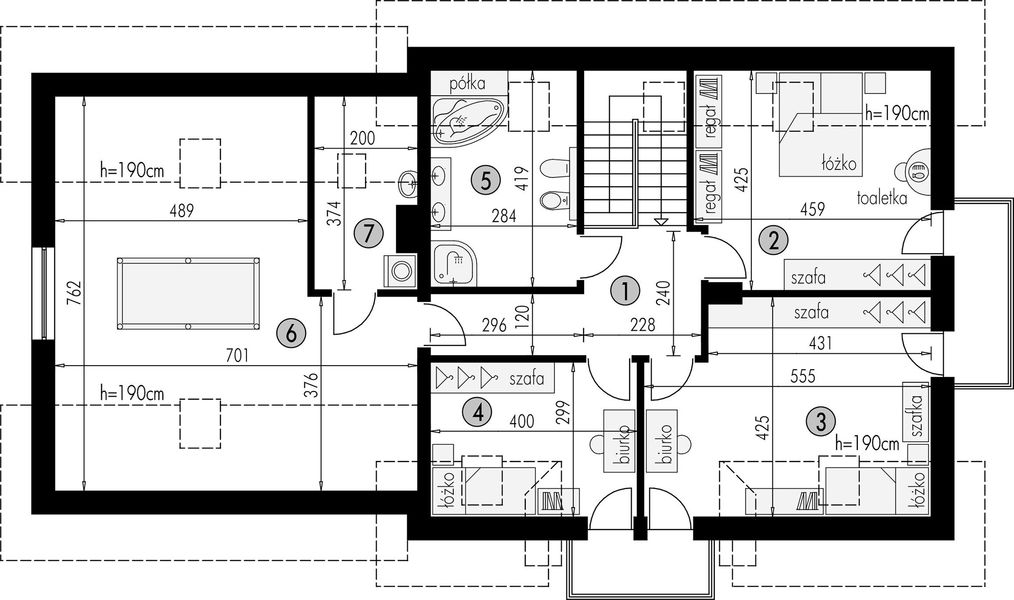 Poddasze projektu Z poddaszem 5