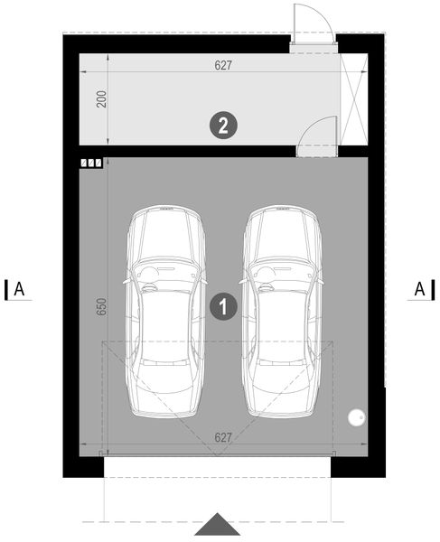 Parter projektu Garaż HomeKoncept G 10