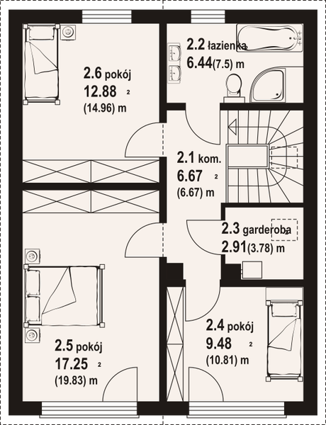Poddasze projektu Biokowo wyspa dws