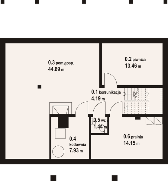 Piwnica projektu Chmielniki małe dw 9