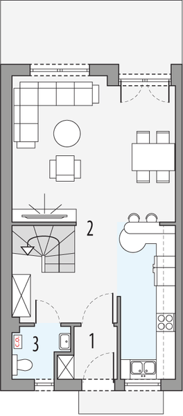 Parter projektu Emilka 1 - segment lewy