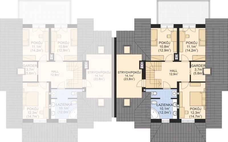 Poddasze projektu APS 149 NEW ECO