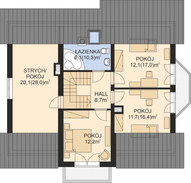 Poddasze projektu APS 242 ECO