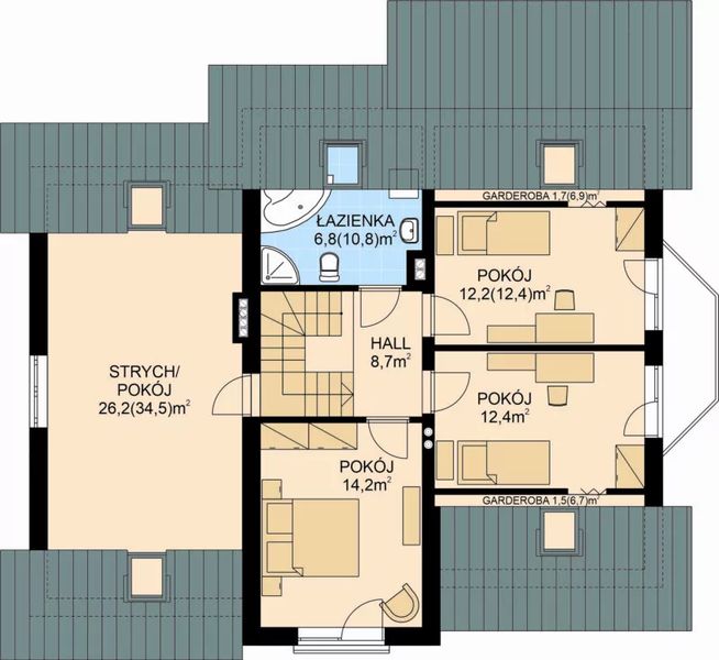 Poddasze projektu APS 246 ECO