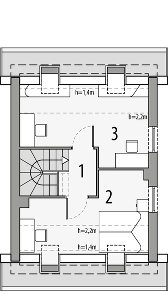 Poddasze projektu Morski 3