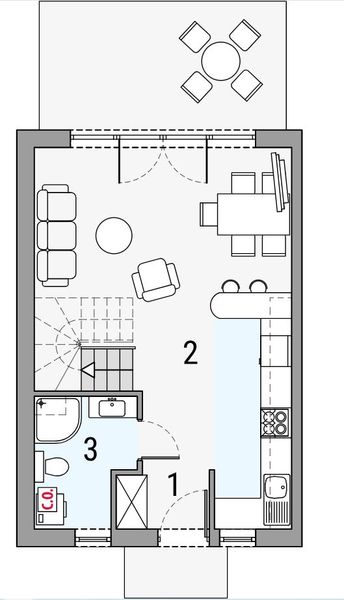 Parter projektu Morski 3 - segment lewy