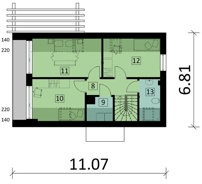 Poddasze projektu Ka273 T