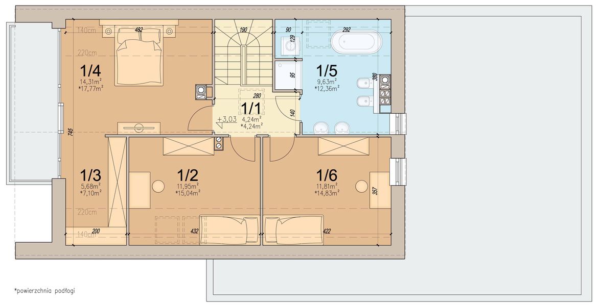Poddasze projektu Vincent 2