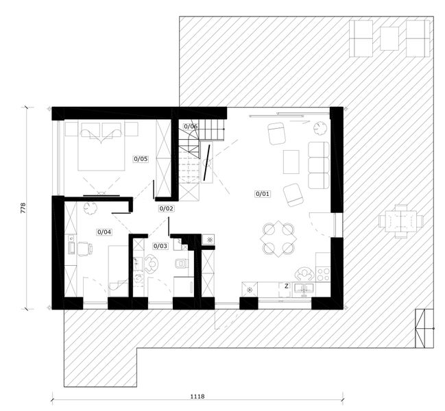 Parter projektu Kantry 2 - murowany