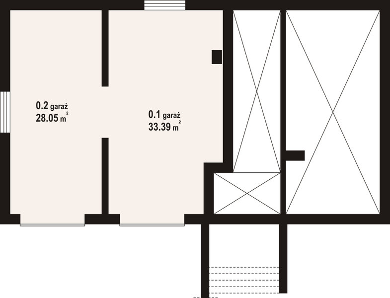 Piwnica projektu Milicz 33 dw