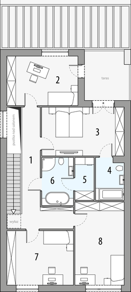 Piętro 1 projektu Aria
