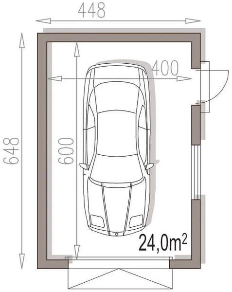 Parter projektu APG 11A budynek gospodarczy