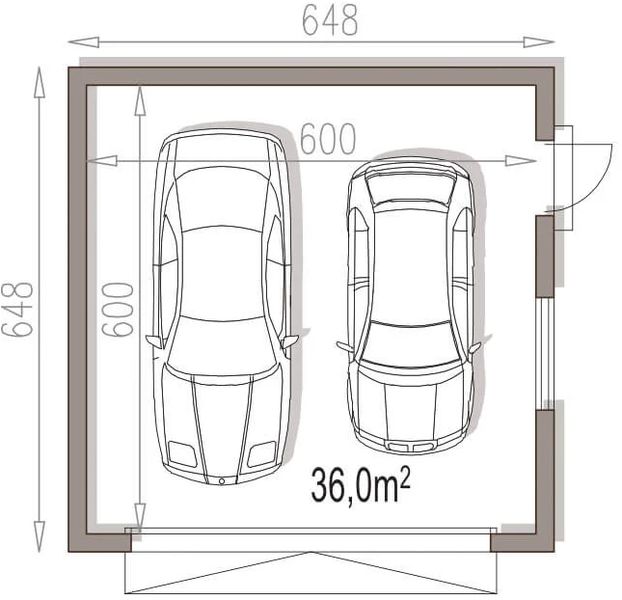 Parter projektu APG 11B budynek gospodarczy