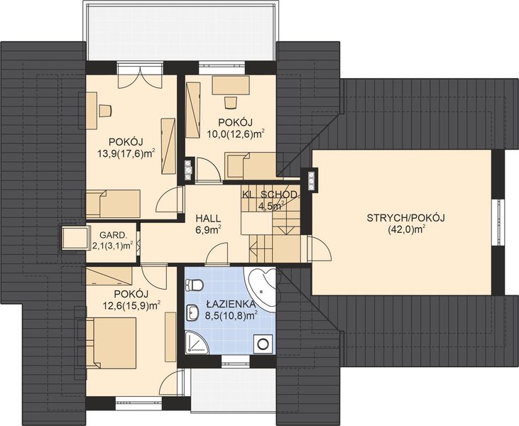 Poddasze projektu APS 195+2G