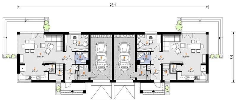 Parter projektu Dingo Duolit (1893)