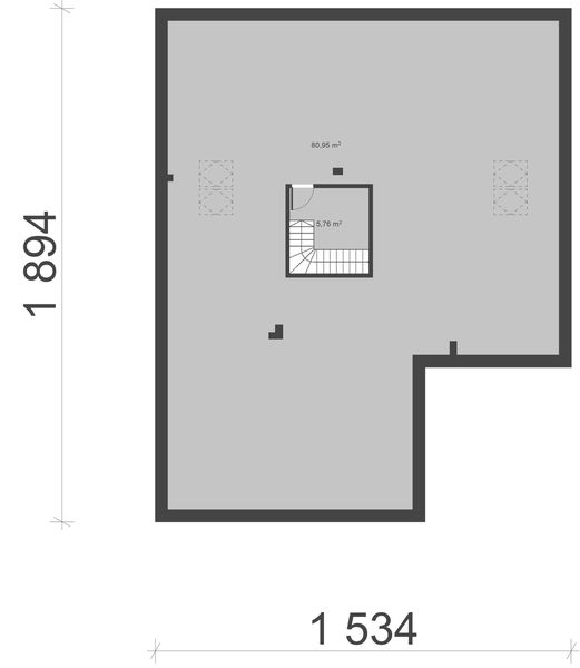 Poddasze projektu uA9v5