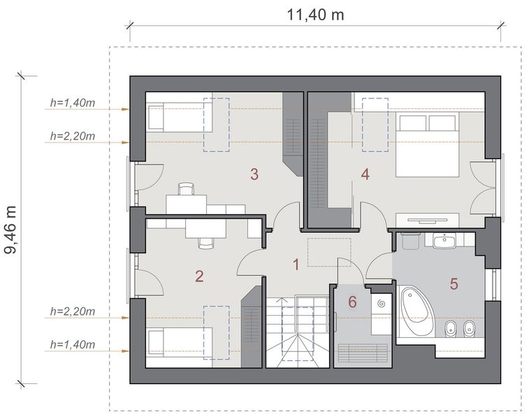 Poddasze projektu N40-BG