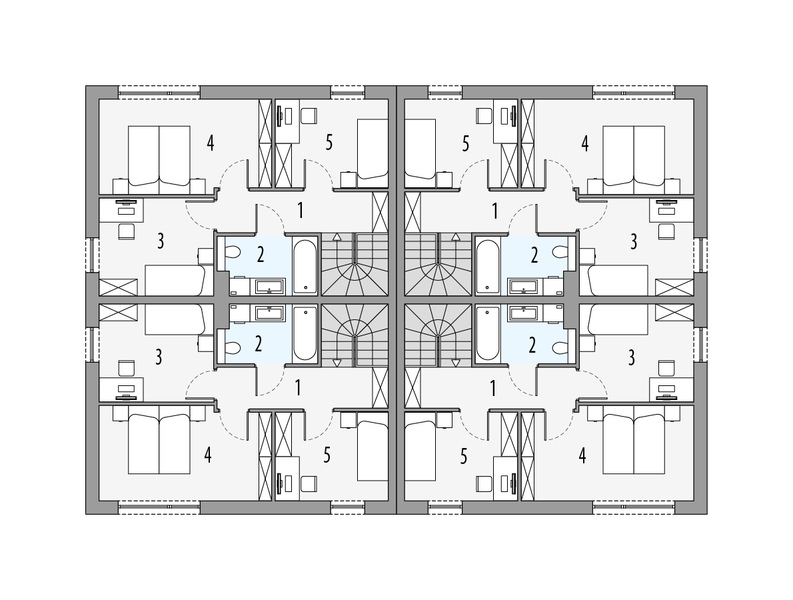 Piętro 1 projektu Czteropak 1