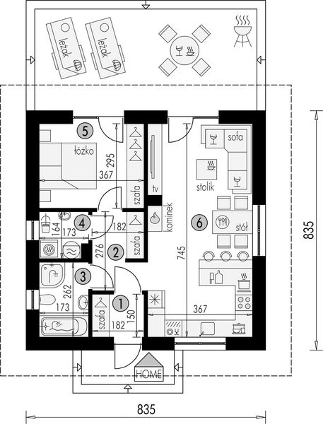 Parter projektu Parterowy 20S
