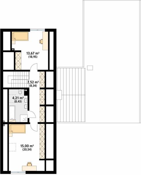 Poddasze projektu Katamaran dr-s