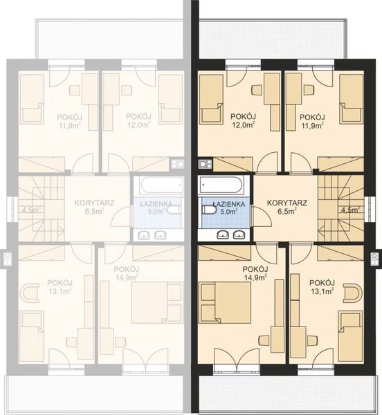 Piętro 1 projektu APS 348