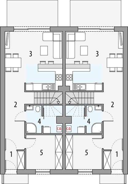 Parter projektu Julia A - dwulokalowy LLL