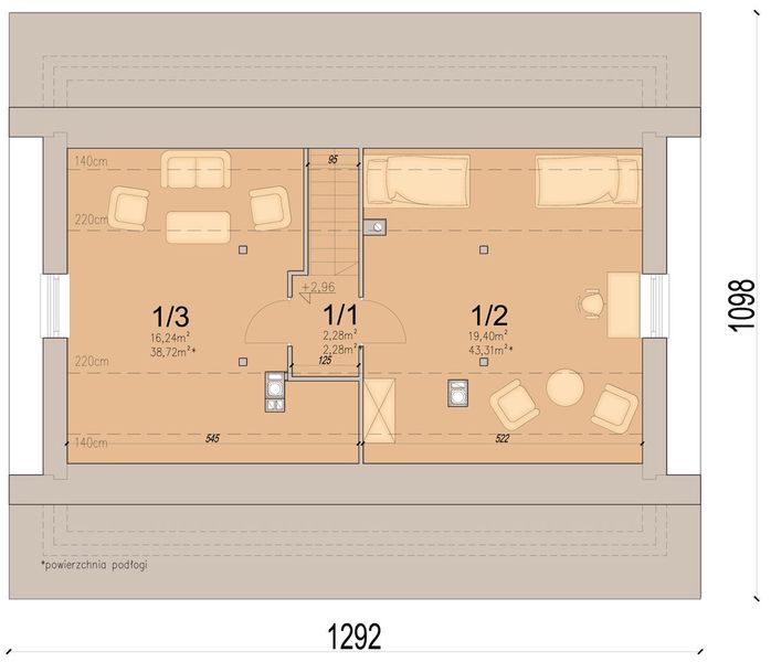 Poddasze projektu Irys 2