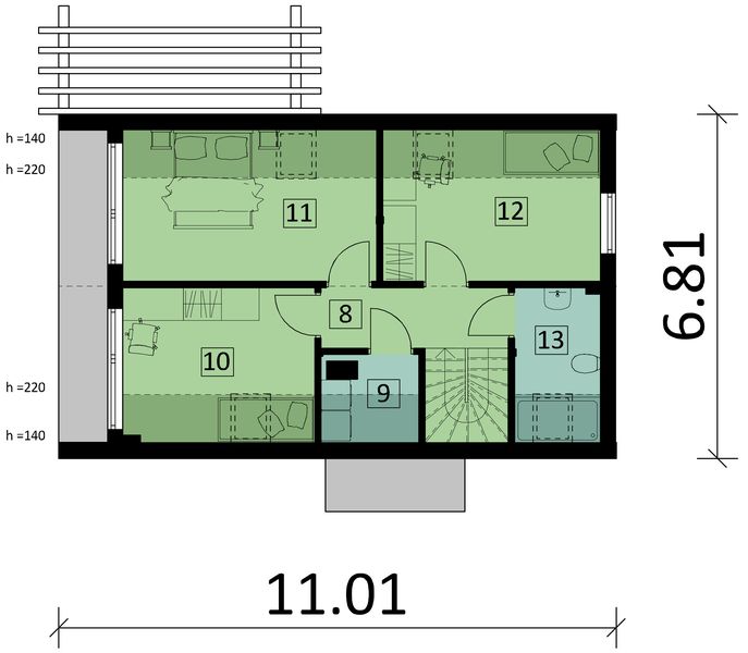 Poddasze projektu Ka273 SZ