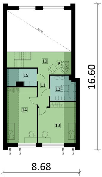 Poddasze projektu Ka277 T