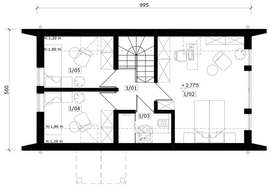 Poddasze projektu Beskidy 2