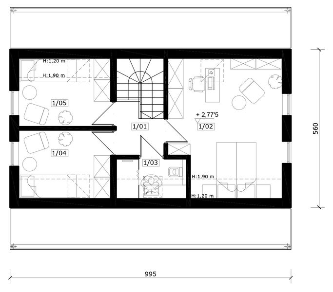 Poddasze projektu Junior 2