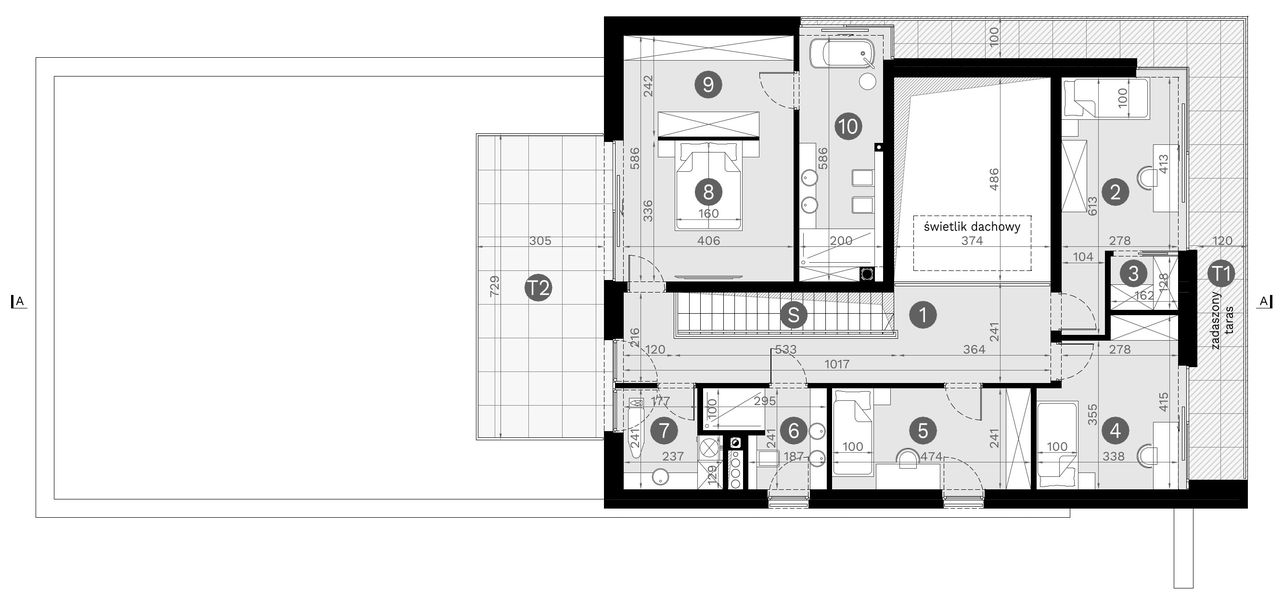 Piętro 1 projektu HomeKoncept 113