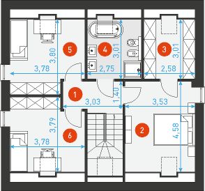 Poddasze projektu Z Podcieniami 3