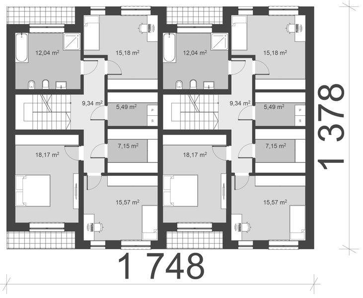 Piętro 1 projektu uA374