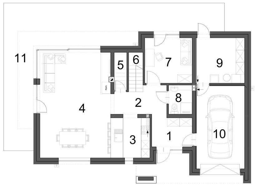 Parter projektu Wyjątkowy D41 wariant I