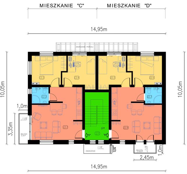 Piętro 1 projektu La Colina III