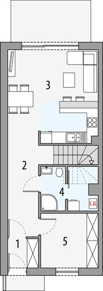 Parter projektu Julia B - segment lewy