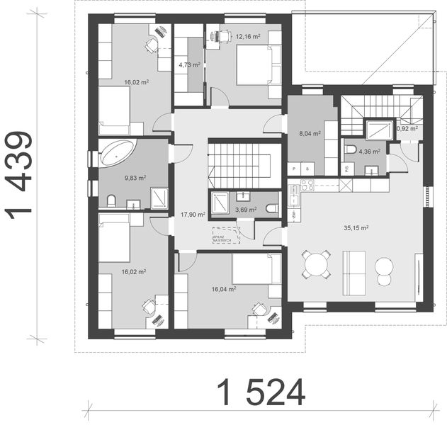 Piętro 1 projektu uA373