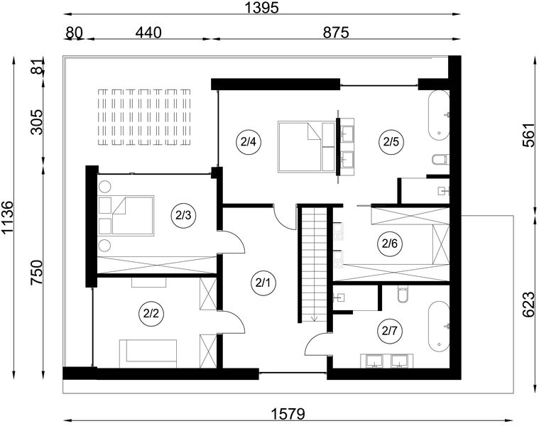 Piętro 1 projektu A-93