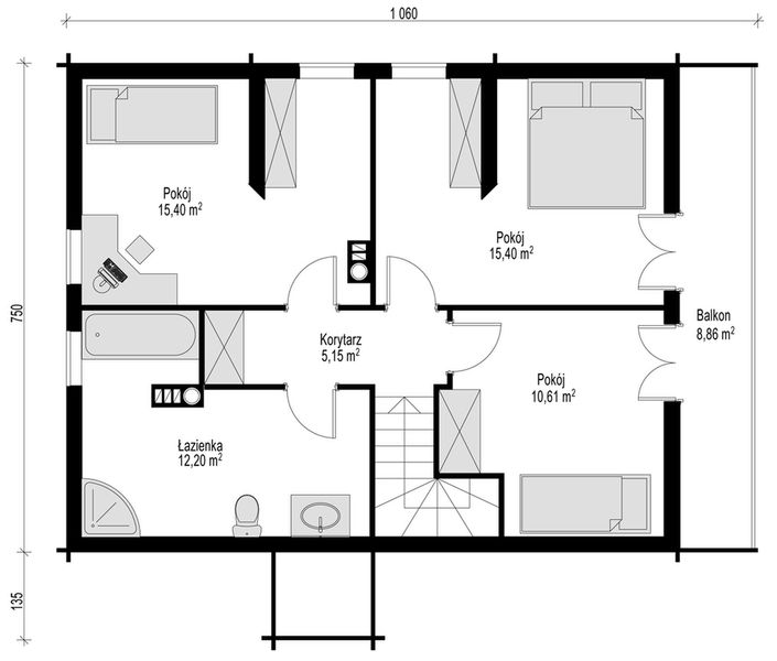 Poddasze projektu Gawęda
