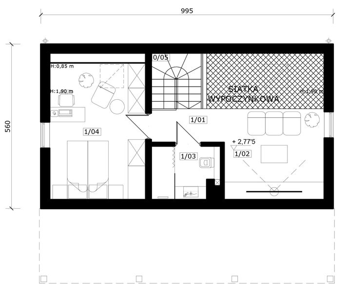Poddasze projektu Chmiel