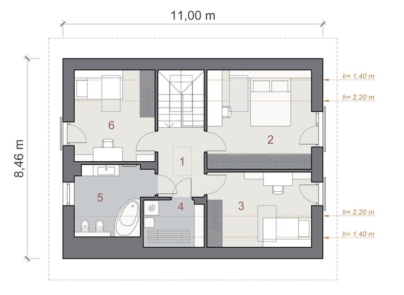 Poddasze projektu N42-BG