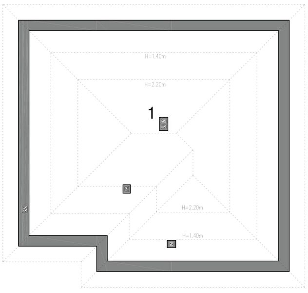 Poddasze projektu EG-106 wariant III